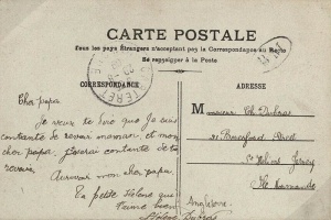 ... and another from his daughter Helene in France in 1909. She was clearly missing her parents