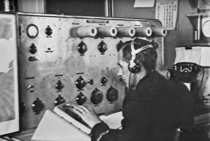 Radio operator in the 1930s