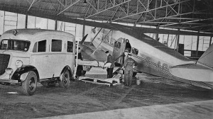An air ambulance is loaded in 1939