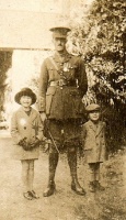 Lieutenant Francis Renouf Billot with his children