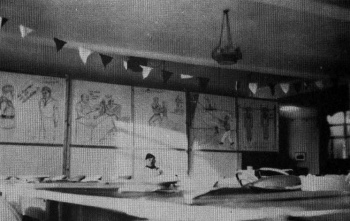 The dining room during the Occupation