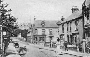 Once an accident blackspot, the junction on the right was known as Tickner's Corner, after the shop's owner