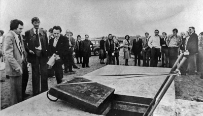 Command bunker reopening in 1977