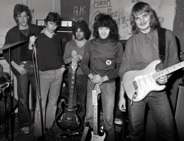 Jersey group Golem in 1979 - David Whitley, Ron Laity, Ned Mesney, Graeham Bald and Julian Wakeham - Picture Jersey Evening Post