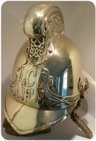 London Fire Brigade helmet of Henry Beauchamp Male (1886-1953)