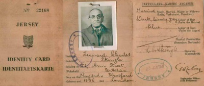 Leonard Skingle's Occupation identity card
