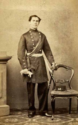 A Shropshire Regiment officer's portrait from the 1860s
