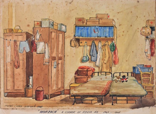 Wurzach: Dorothy and Mary Rose Hepburn's corner of Room 56 at Wurzach