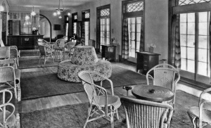 The front lounge of The Ritz Hotel, the height of luxury in its day