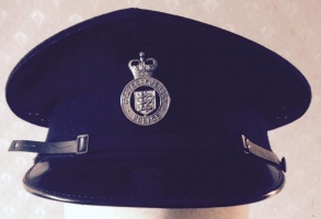 A policeman's cap from 1970