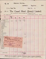 A guest's bill in 1931