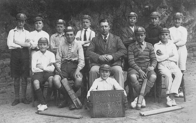 Grouville school team photograph in 1927