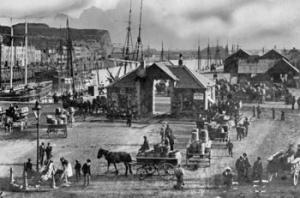 The weighbridge in use during the 1895 potato season