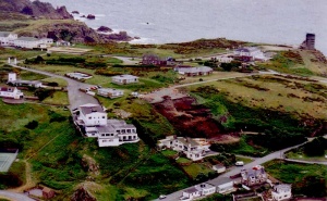 Le Chalet Hotel from the air in 1997