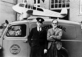Advertising the new airmail service in 1938