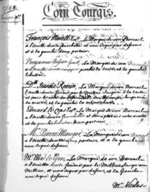 A register of sheep marks in 1748