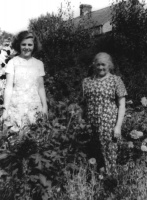 Madeleine Le Cuirot and her grandmother Louisa Morin c. 1938