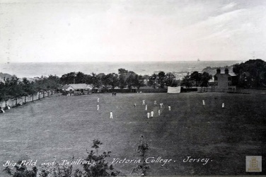Playing field viewed from College House