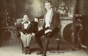 John Warren, visiting ventriloquist, photographed by Hamilton Toovey in 1907