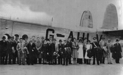 Representatives at the 1946 victory parade