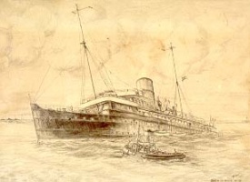 Shipwreck of an earlier Caesarea in 1923