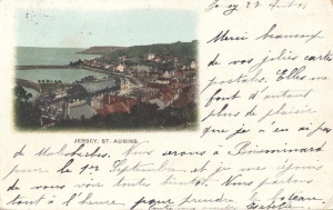 A 1901 postcard of St Aubin