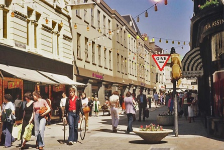 In the late 1970s, No 1, on the left, was soon to be demolished and rebuilt