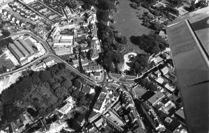 A view of the park from the air