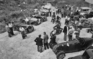 Entrants parked at an unknown event