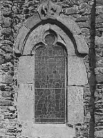 A fleur de lys window