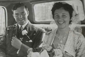 Peter and Andree Dean, nee Graham, on their wedding day in June 1952. Both were born in England and moved to Jersey after World War 2, and died in the island in 1991 and 2000 respectively