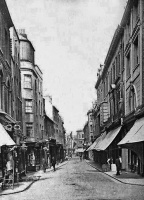 Looking down the street from the Halkett Place junction