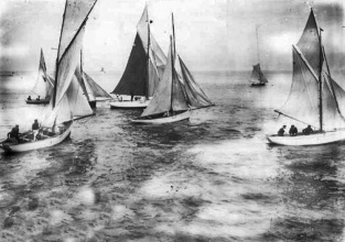 A 19th century photograph of the regatta by Percival Dunham