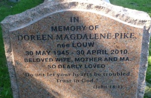 Pike - St Ouen parish cemetery