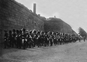 Highland Light Infantry at Fort Regent in 1902