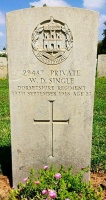 The grave of Great War casualty Walter Dale Single at Ramleh War Cemetery, Israel