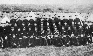 D Company of the Royal Jersey Artillery in 1907