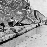 1958 beach scene in St Ouen's Bay