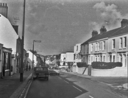 Approaching First Tower from Bellozanne Road on the Route de St Aubin in 1976 - Picture Jersey Evening Post