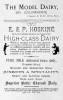 Hosking's Model Dairy was in Colomberie in 1899