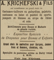 1924 advert in the Chronique de Jersey for the family business ...