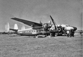 A heavy landing in 1956