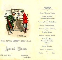A dinner menu from 1914