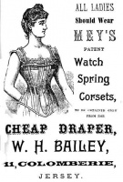 Corsets from W H Bailey, draper at 11 Colomberie