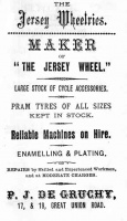 P J de Gruchy, maker of 'The Jersey Wheel'