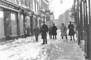 Rarely has King Street been covered in such a deep layer of snow