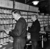 Sorting office in the 1950s