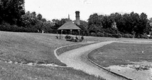 The bandstand has long disappeared from the park