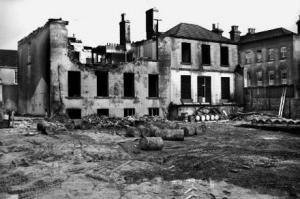 Demolition work in 1948 before the Odeon was built
