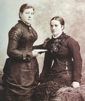 Julia and Margaret Cuming, daughters of Henry John, from Jersey, and Margaret, nee Linn